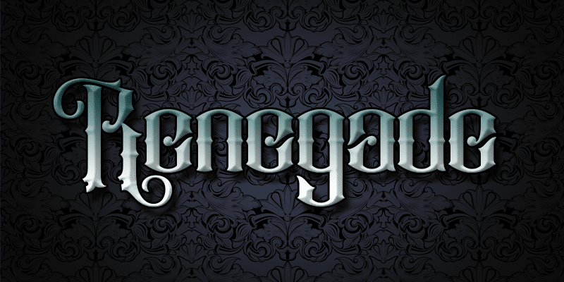 BTX Renegade Typeface