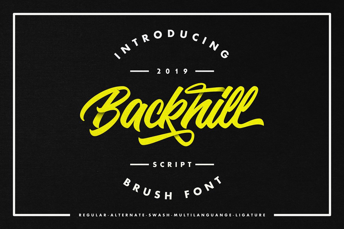 Backhill Bold Script Font