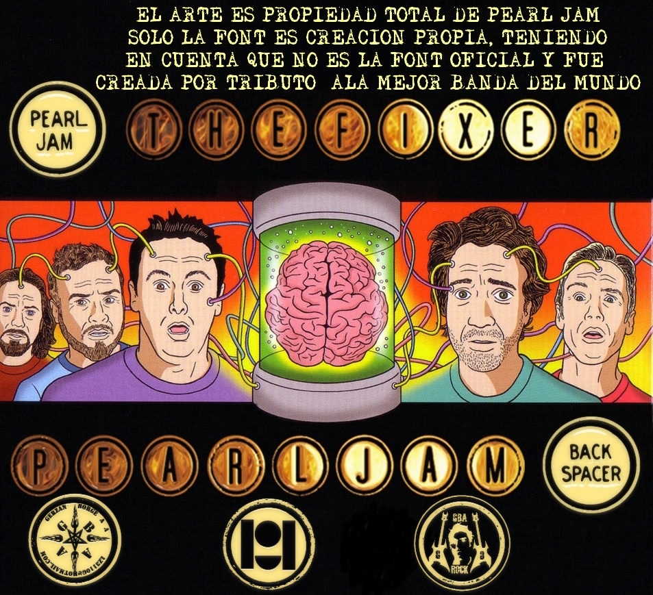 Backspacer Tribute To Pearl Jam Font