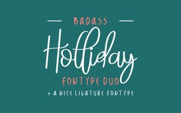 Badass Holliday Handwritten Font