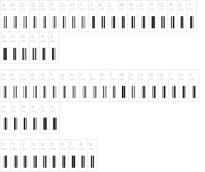 Barcode Font