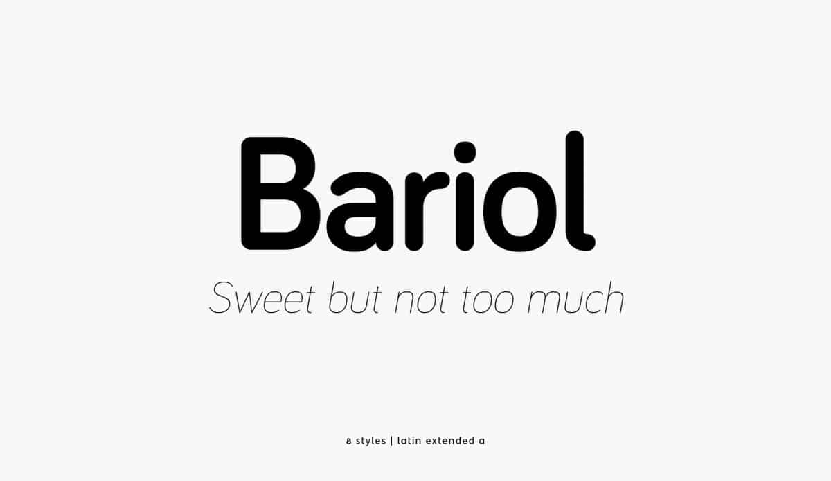 Bariol Typeface
