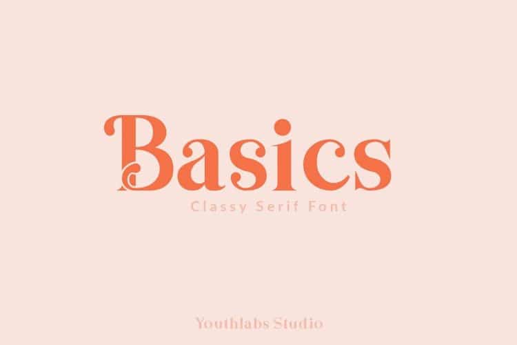 Basics Serif Script Font