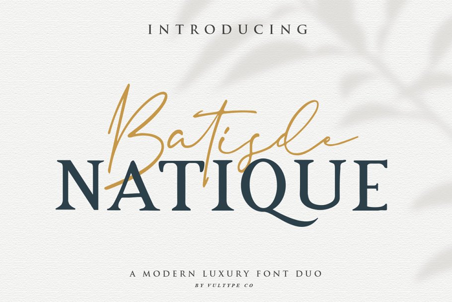 Batisde Modern Luxury Font Duo