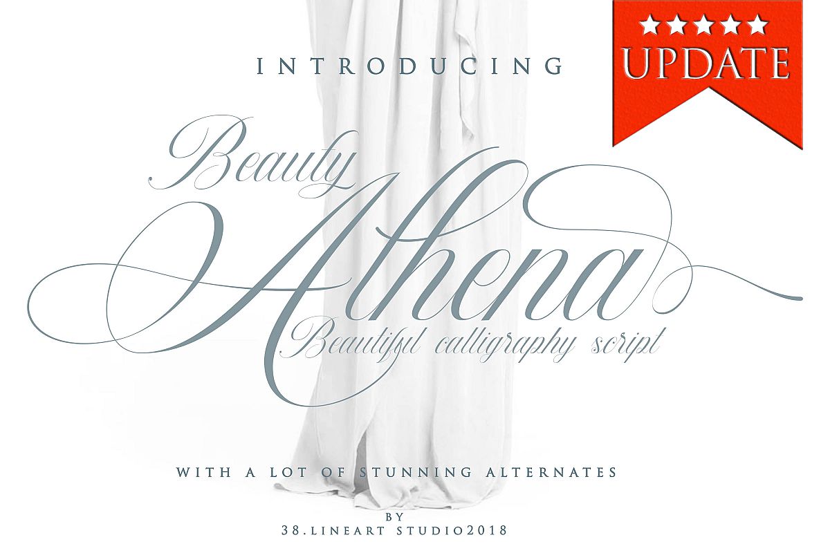 Beauty Athena Calligraphy Font