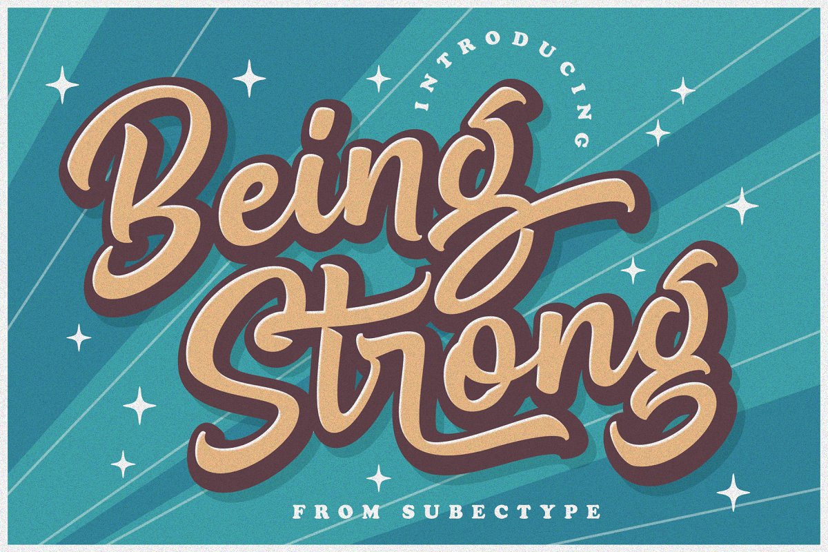 Being Strong Script Font