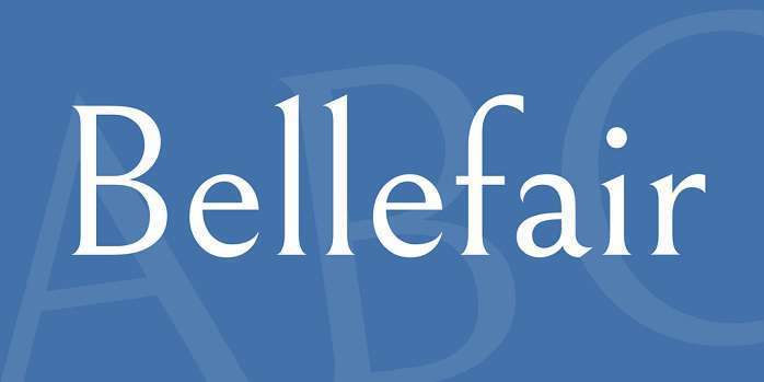 Bellefair Font
