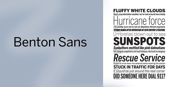 Benton Modern Font Family
