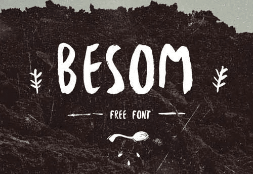 Besom Handwritten Brush Font