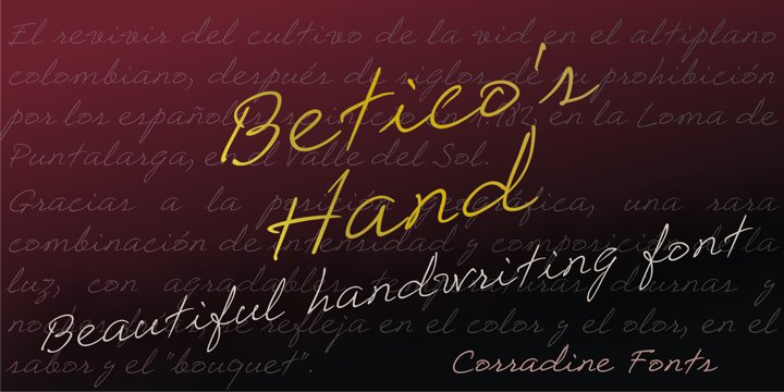 Betico’s Hand Font