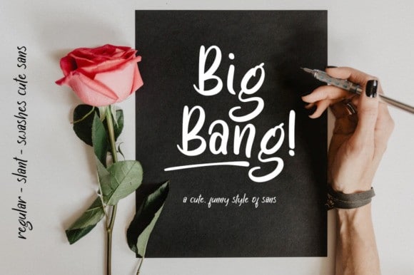 Big Bang Handwritten Font