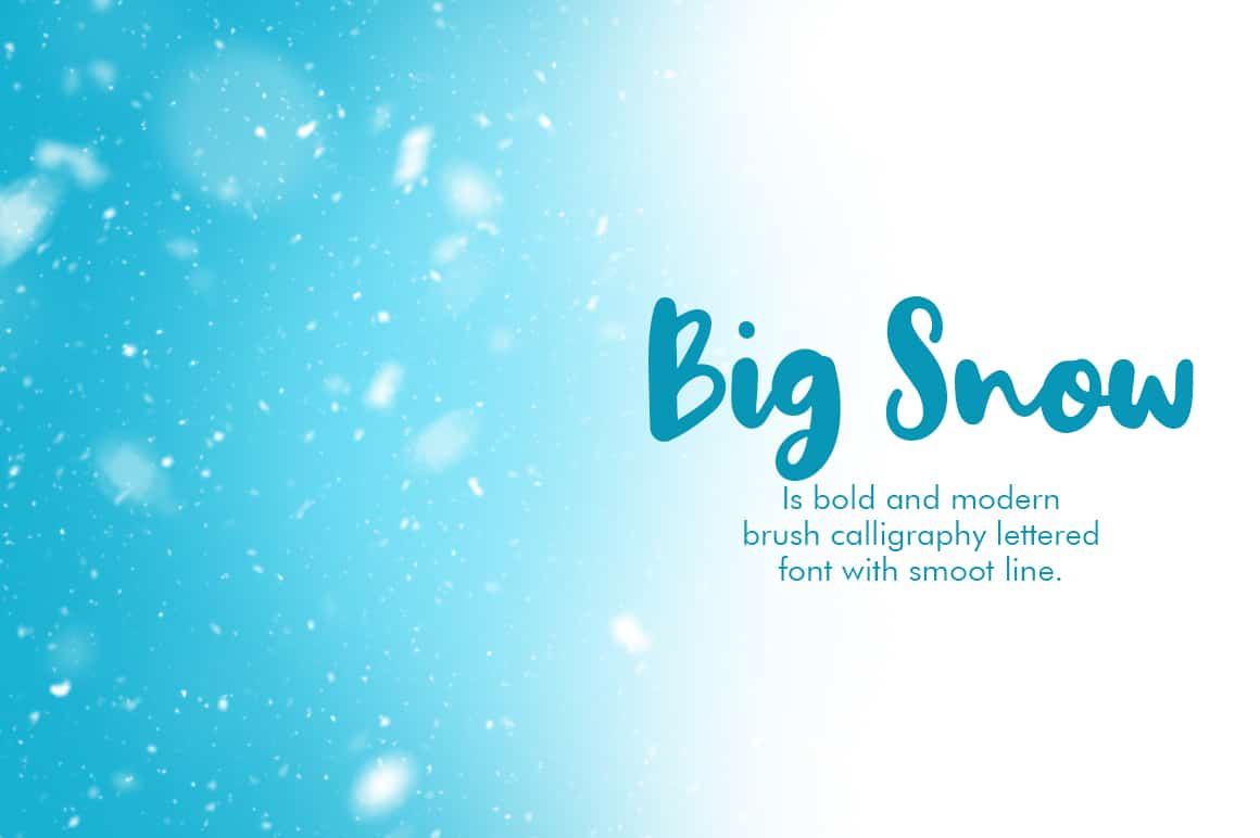 Big Snow Script Font