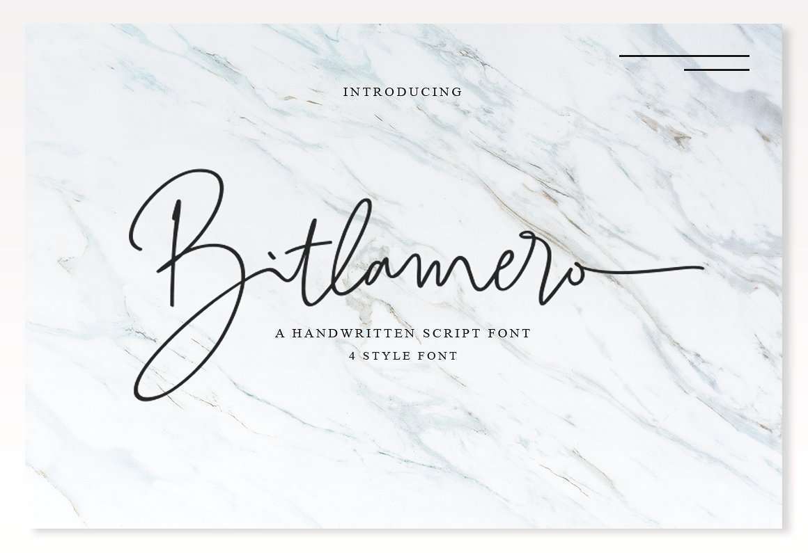 Bitlamero Signature Font Free Download