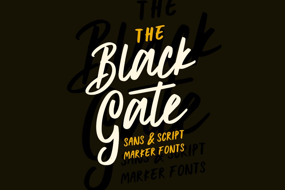 Black Gate Typeface