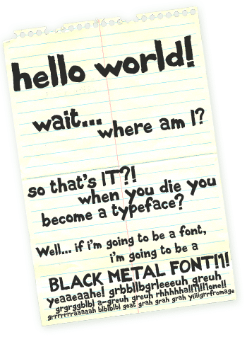 Black Metal Sans Font