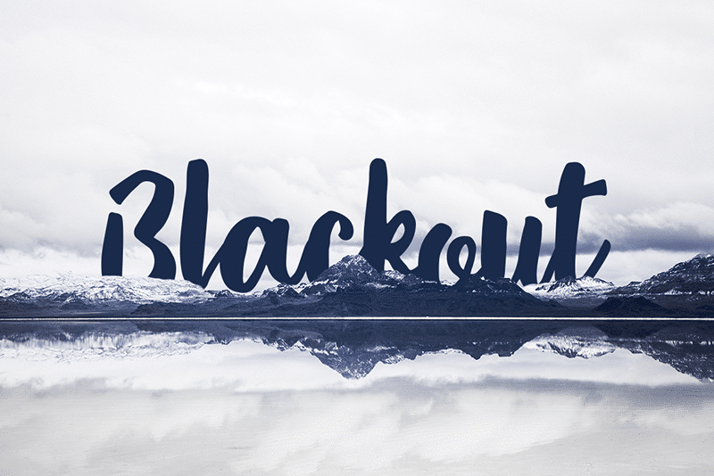 Blackout Brush Font