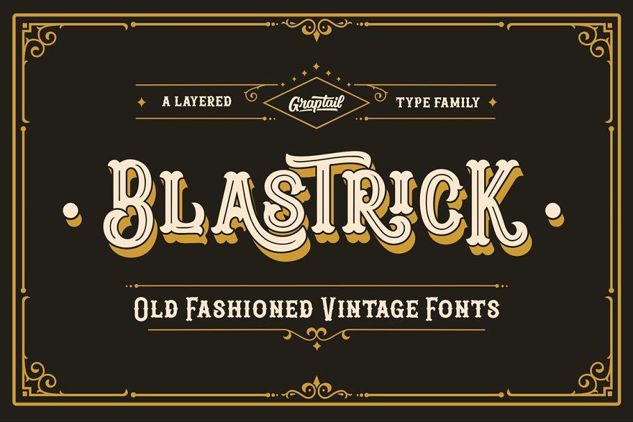 Blastrick Vintage Font