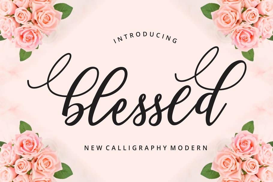 Blessed Calligraphy Font
