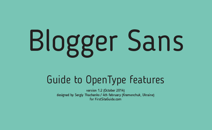 Blogger Sans Font Family