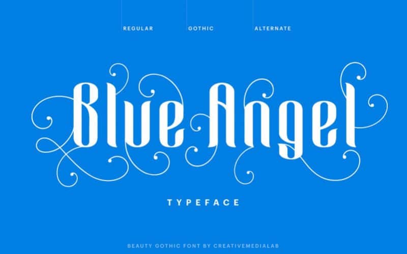 Blue Angel Blackletter Font