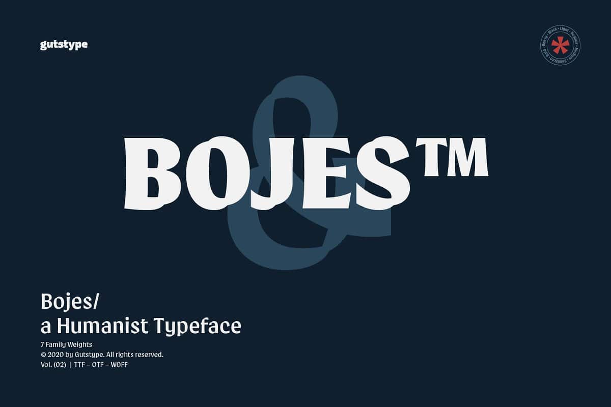 Bojes™ Typeface