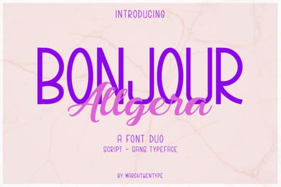 Bonjour Allgera Font Duo