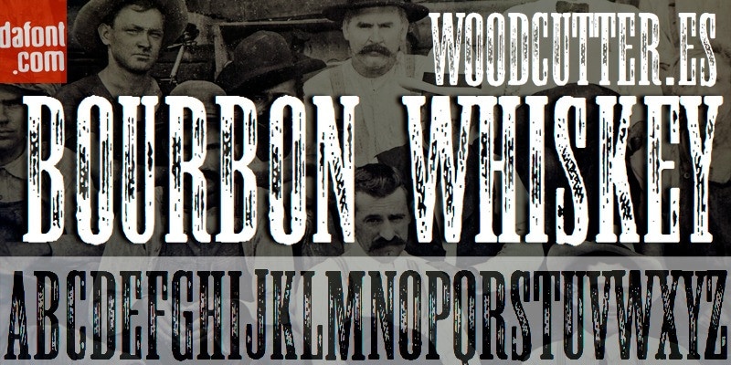 Bourbon Whiskey Display Font