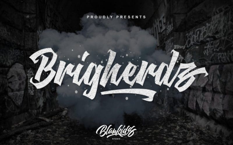 Brigherdz Graffiti Font