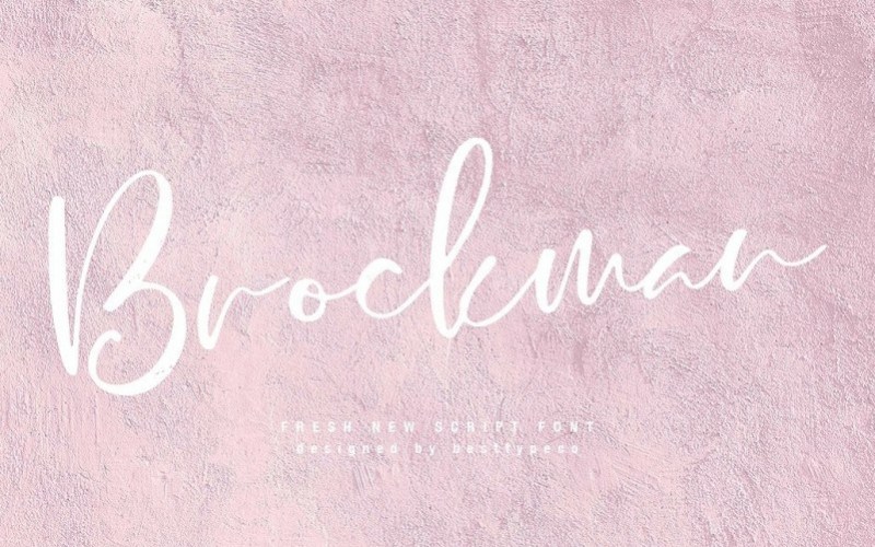Brockman Calligraphy Font