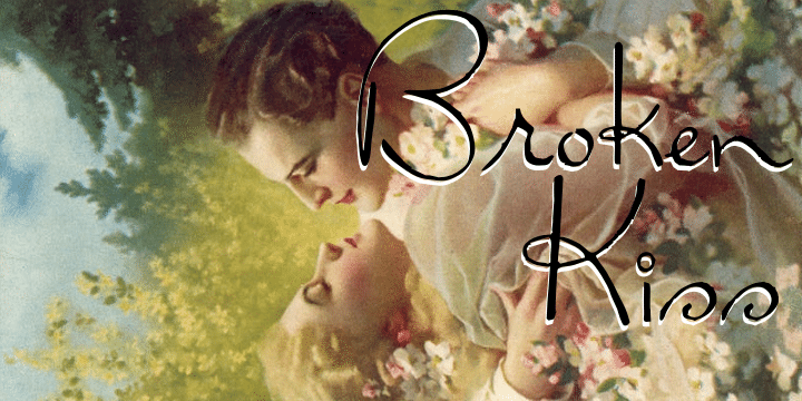 Broken Kiss Font