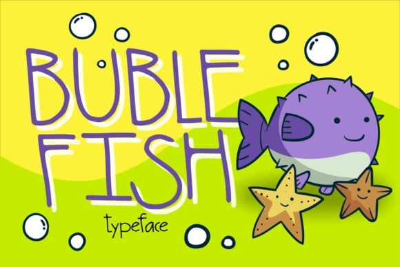 Buble Fish Display Font