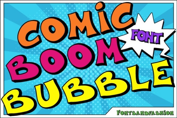 COMIC BOOM BUBBLE FONT