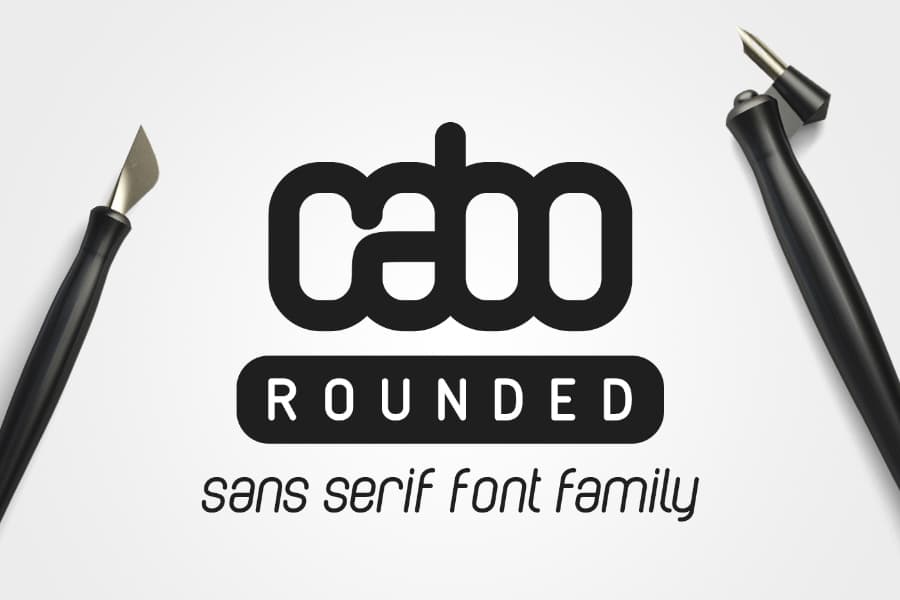 Cabo Rounded Font Font With Rounded Edges