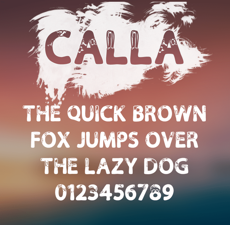 Calla Web Titling Font