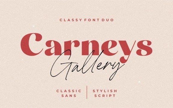 Carneys Gallery Font