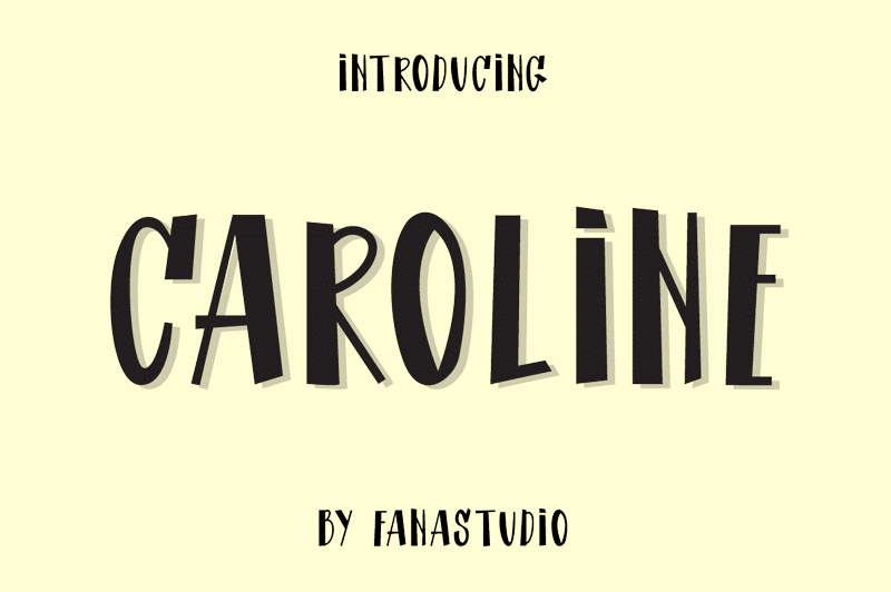 Caroline Cartoon Font