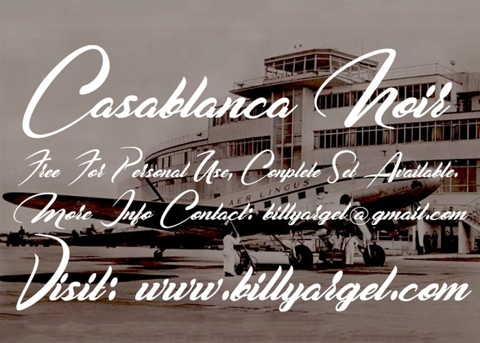 Casablanca Noir Font