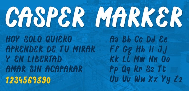 Casper Marker Script Font