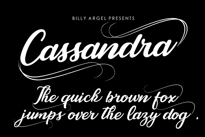 Cassandra Script Font