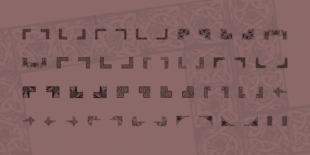 Celtic Frames Font