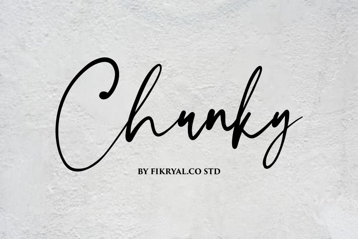 Chunky Handwritten Signature Font