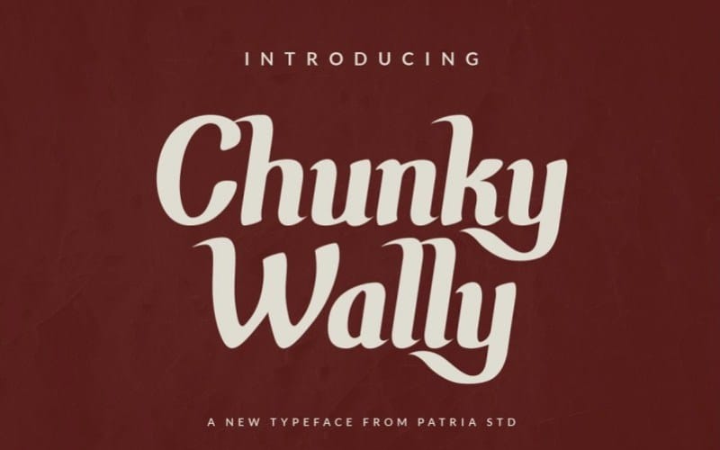 Chunky Wally Script Font