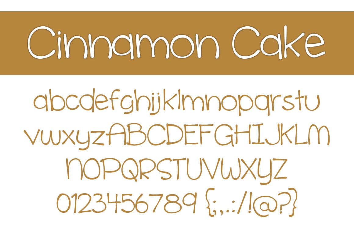Cinnamon Cake Font