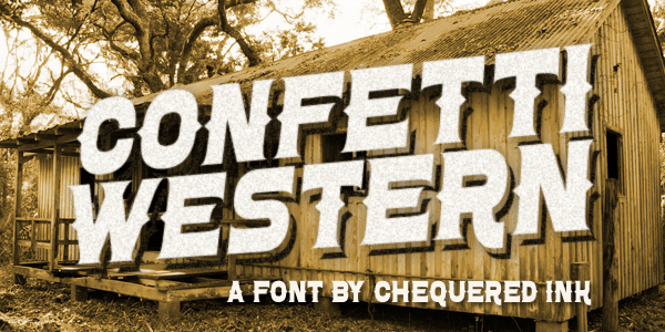 Confetti Western Font