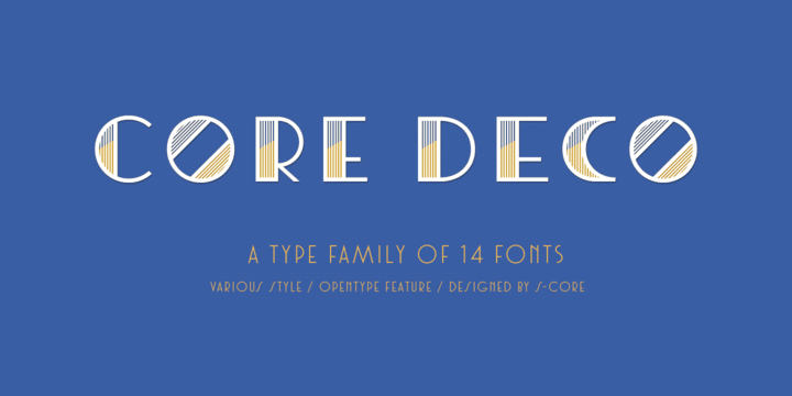 Core Deco A Font