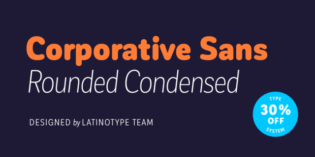 Corporative Sans Round Condensed Font Family