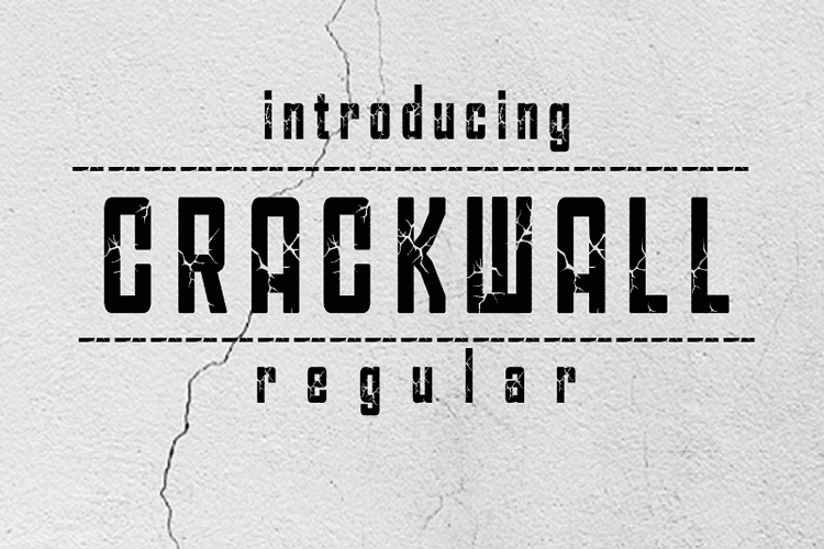 Crack Wall Typeface