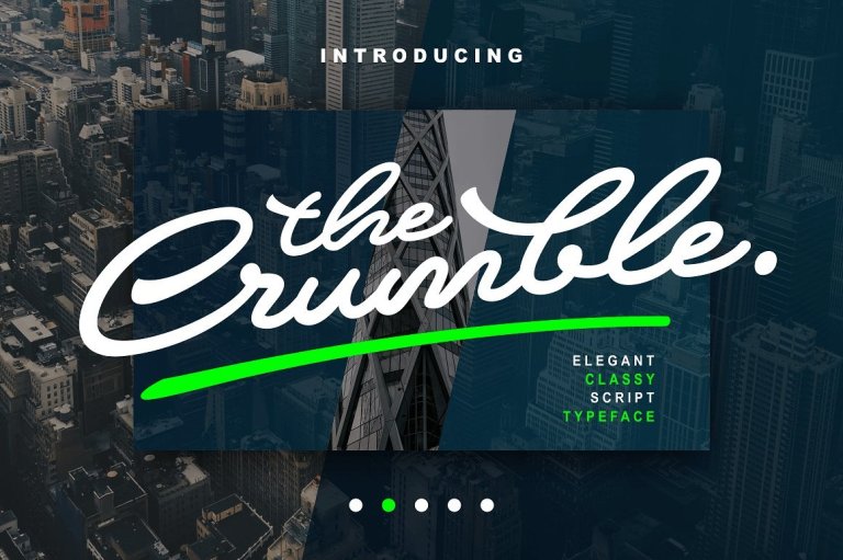 Crumble Script Font