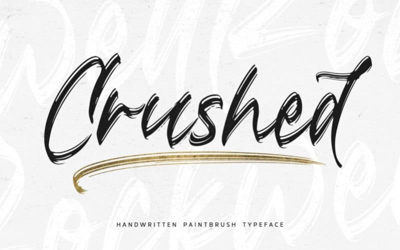 Crushed Brush Font