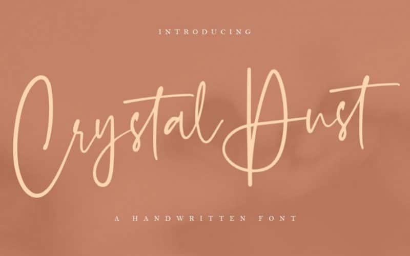 Crystal Dust Script Font